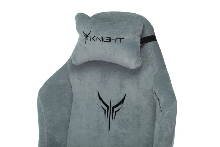 Кресло игровое Бюрократ Knight N1 серо-голубое