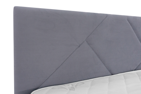 Кровать Лима серо-голубая