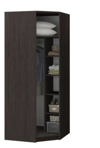 Угловой Шкаф Майа Венге/Белфорт (Ш-850 х В-2216 х Г-850 мм)