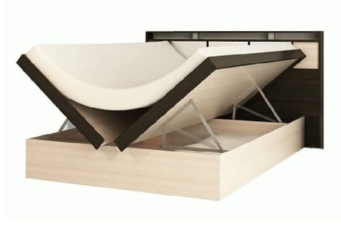 Кровать Фудзи Дуб Венге/Дуб Молочный