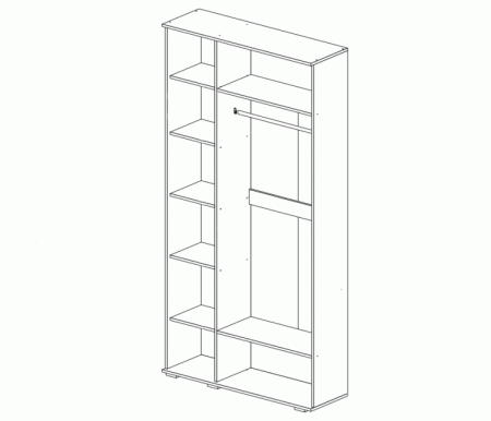 Шкаф 3-х Створчатый Каролина МДФ (Ш-1500 х В-2236 х Г-524 мм) /Разные Цвета